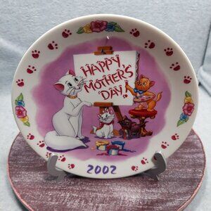 Disney Aristocats Mothers Day 2002 Decorative Plate By Grolier Collectibles Ltd.